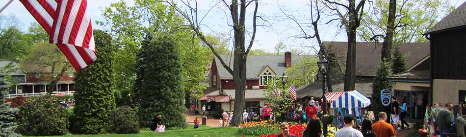 Peddler's Village is a 42-acre, outdoor shopping mall featuring 65 retail shops and merchants, 3 restaurants, a 71 room hotel and a Family Entertainment Center. in the Northampton County, PA area