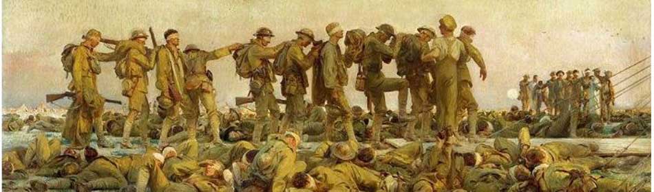 John Singer Sargent - Gassed, 1918 - Oil on canvas - (on display at Imperial War Museum, London, UK) in the Northampton County, PA area